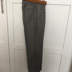 Massimo Dutti 100% Wool B/W Plaid Pants - Size 4